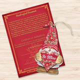 Be Mine Gnome Wooden Ornaments by G.DeBrekht - Love Family Kids Decor - 8611019-S2