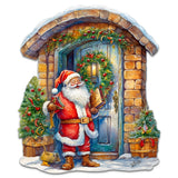 Joyful Moments at the Doorstep Holiday Door Decor  by G. Debrekht - Christmas Santa Snowman Décor - 8611046H
