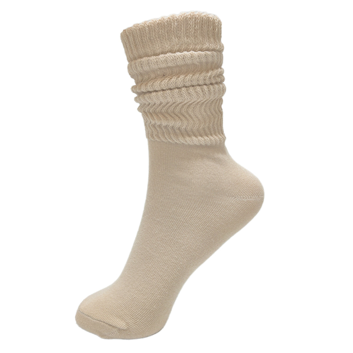 6 Pairs Solid Slouch spring Socks, Warm & Simple Calf Socks For Daily Use, Women's Stockings & Hosiery