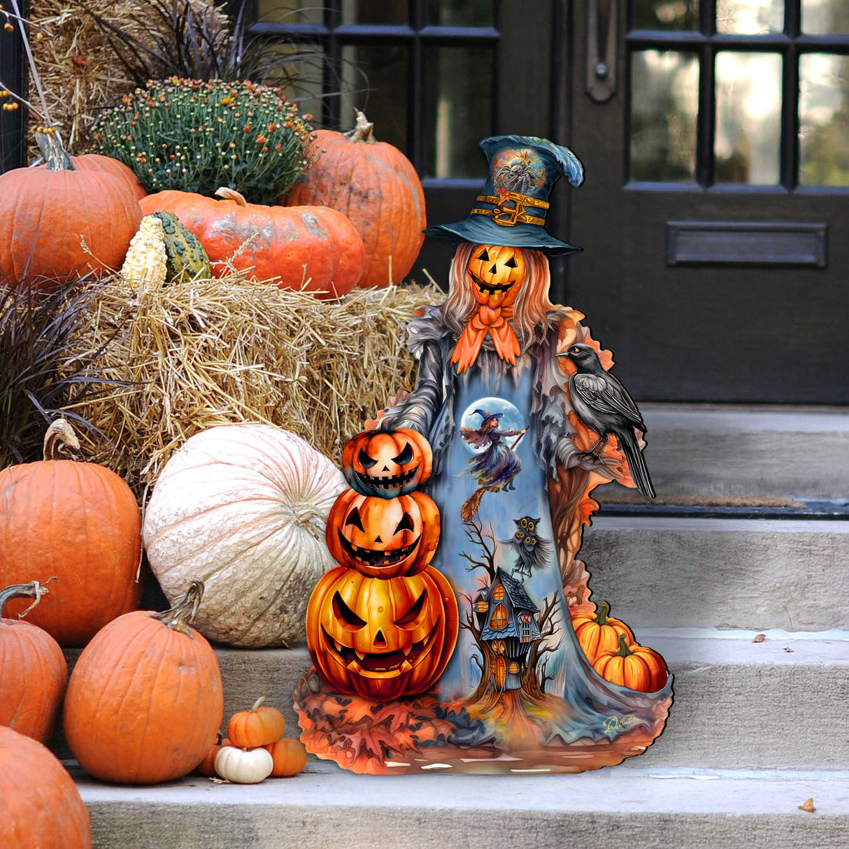 Halloween Pumpkin Holiday Door Décor by G. DeBrekht - Halloween Décor - 8652796H-2