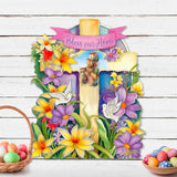 Bless Our Home Cross Holiday Door Décor by G. Debrekht - Easter Spring Décor - 8688161H