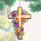 Adornos de madera con forma de cruz de la serenidad para el jardín de G. DeBrekht, decoración de Pascua y primavera - 8688168