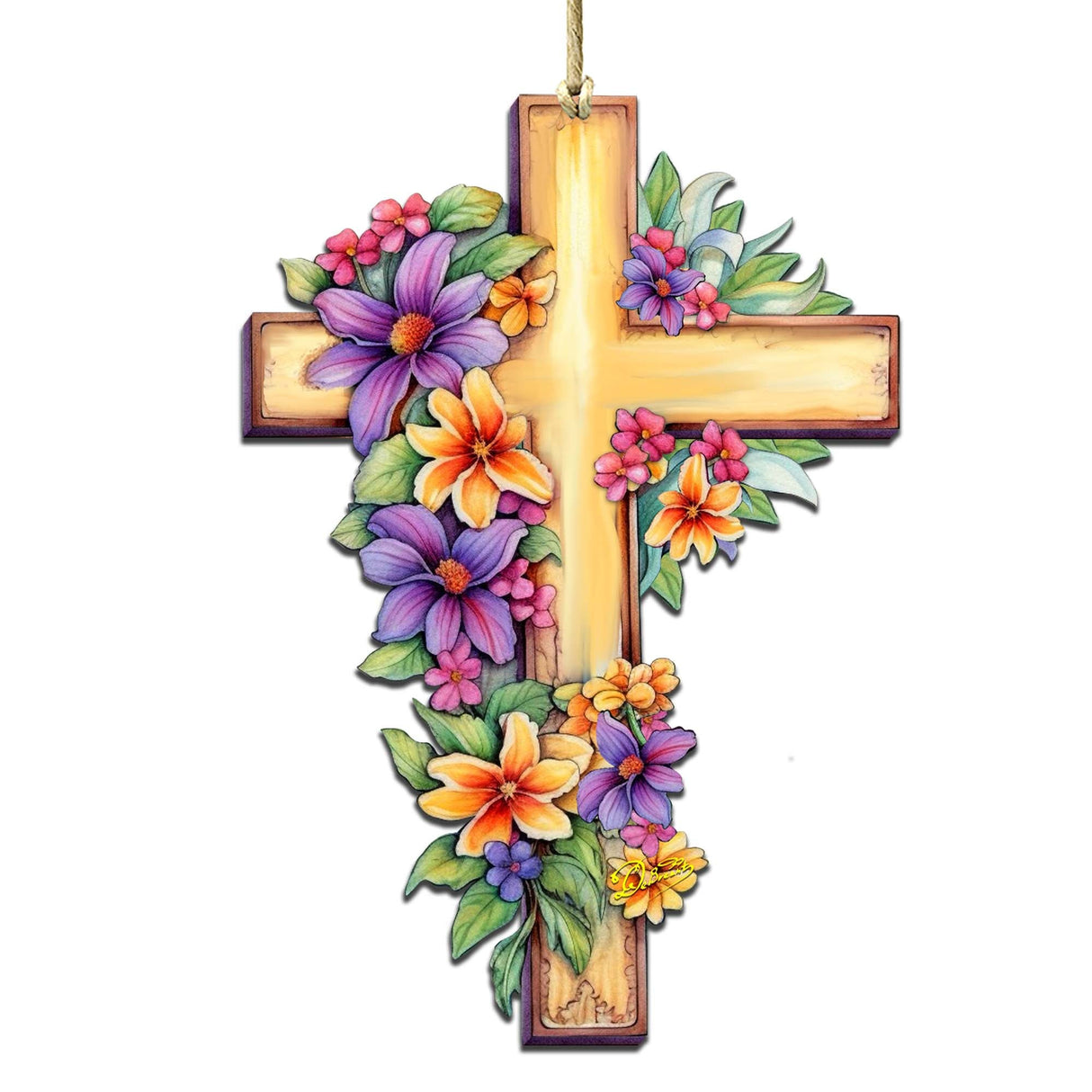 Adornos de madera con forma de cruz de la serenidad para el jardín de G. DeBrekht, decoración de Pascua y primavera - 8688168