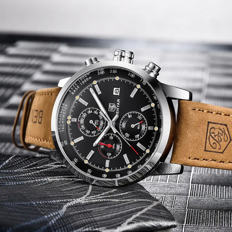 Fashion Casual Watch Mens Watches Men Luxury Brand Quartz Watch Business Leather Men's Watches Clock - Lootquake