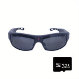 Smart Video Glasses 1080P HD Camera Glasses with Wireless Headset, Open Ear Speaker, AI Real-Time Translation Support 110+ Languages 102° Wide-angle, Sports Outdoor Glasses for Biking, Skiing, Motorcycling, Fishing