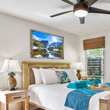 Arte mural de madera con montañas y bosques de Nature Wonders - Decoración de vida silvestre - 95237B