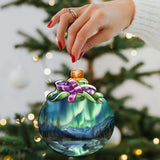 Northern Lights Symphony Wooden Ornaments by G.Debrekht - Wildlife Holiday Décor - 870026