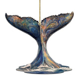 Humpback Whale Tail Wooden Ornaments by G.Debrekht - Wildlife Holiday Décor - 8710104-1