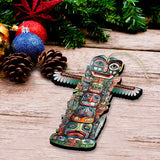 Adornos de madera con tótem espiritual de G.Debrekht - Decoración navideña con temática de vida silvestre - 8710117-3