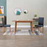 vidaXL Dining Chairs Side Chair with Wood Legs for Kitchen Faux Suede Leather