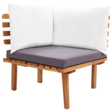 vidaXL 6 Piece Patio Lounge Set Solid Acacia Wood