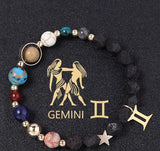 Natural Volcanic Rock Twelve Constellations Bracelets Fashion European And American Style - Lootquake