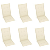 vidaXL Outdoor Recliner Chairs Patio Chair with Cushions Solid Wood Acacia