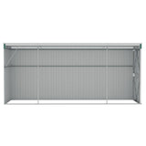 vidaXL Storage Shed Wall-mounted Garden Shed for Backyard Galvanized Steel