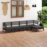 vidaXL Patio Furniture Set 5 Piece Garden Sectional Sofa Set Solid Wood Pine