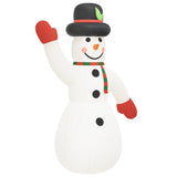 vidaXL Inflatable Snowman Holiday Blow up Ornaments Decorations with LEDs
