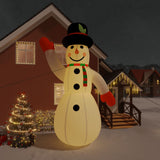 vidaXL Inflatable Snowman Holiday Blow up Ornaments Decorations with LEDs