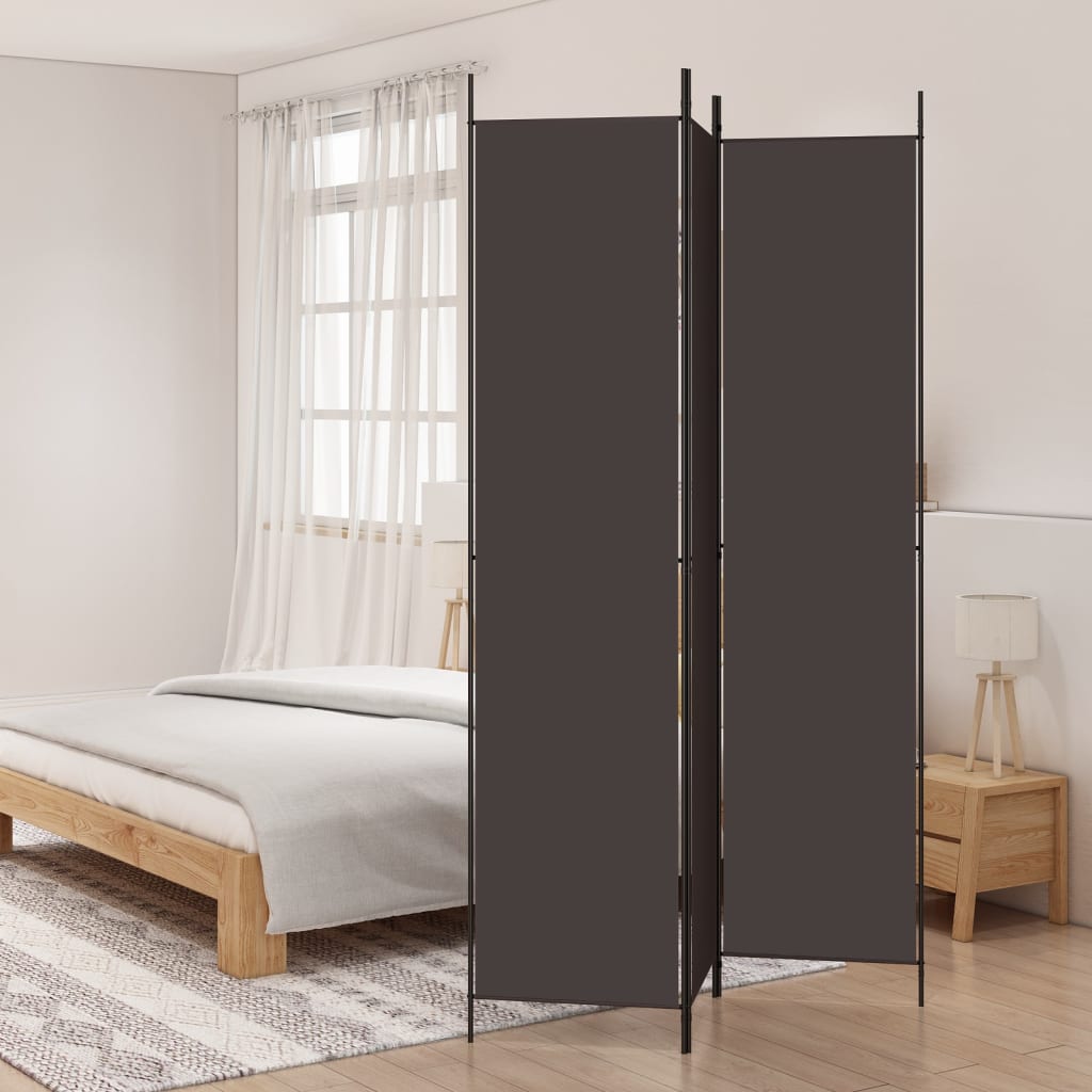 vidaXL Room Divider Folding Partition Privacy Screen for Home Office Fabric