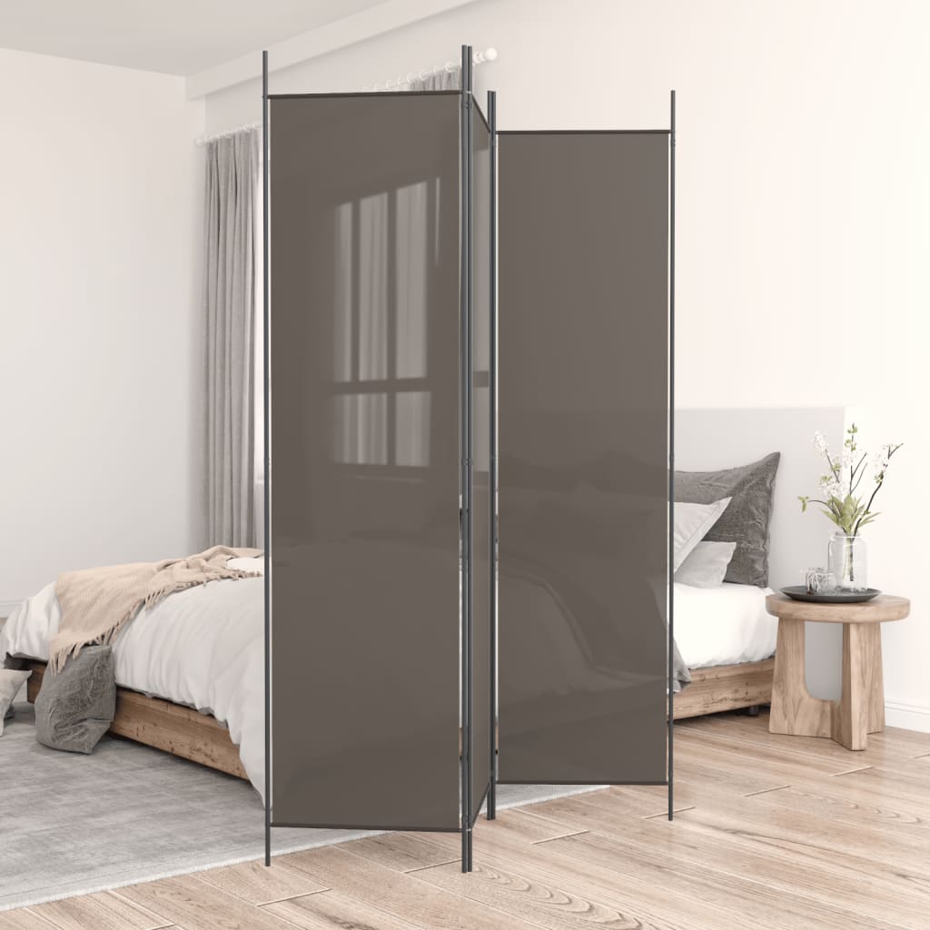 vidaXL Room Divider Folding Partition Privacy Screen for Home Office Fabric
