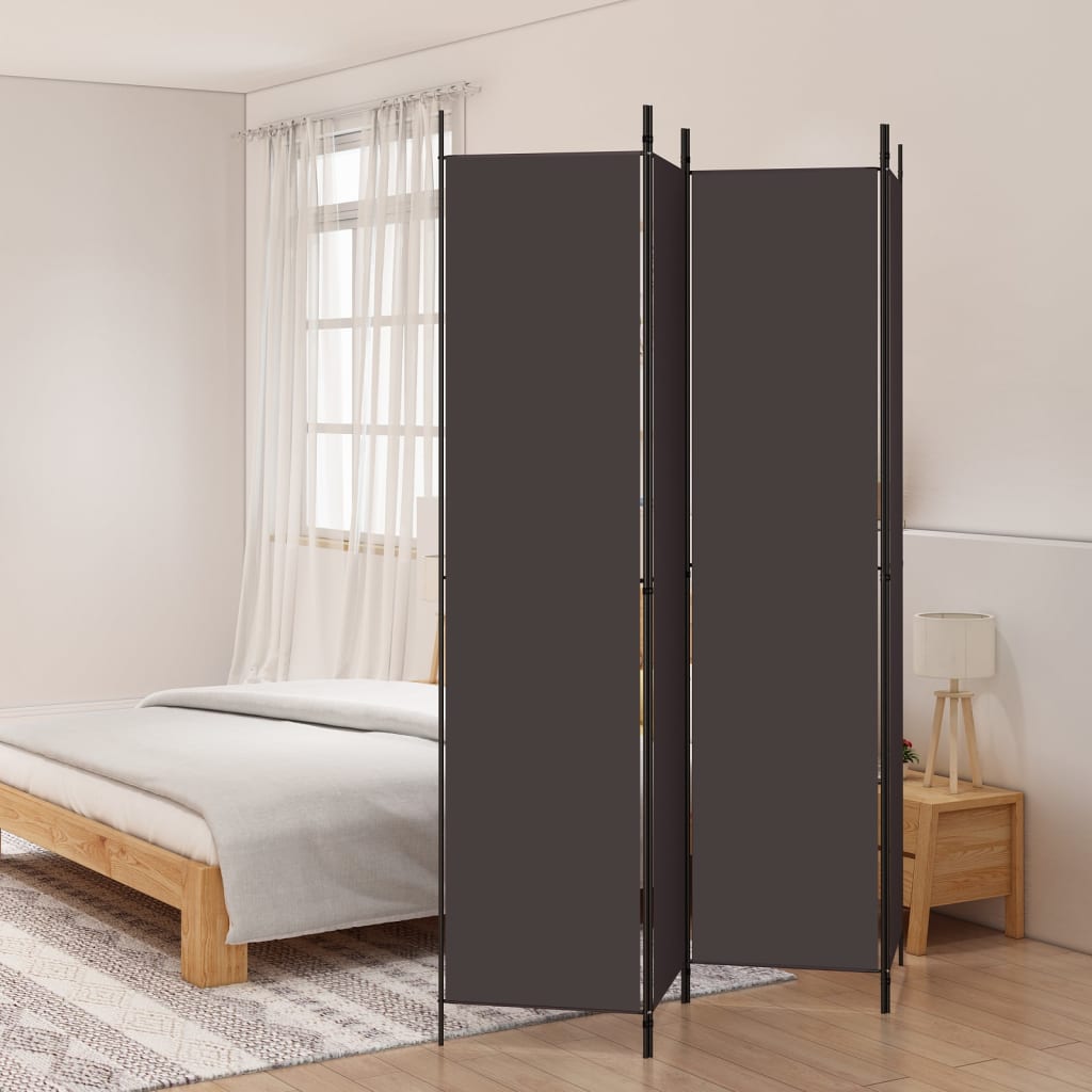 vidaXL Room Divider Folding Partition Privacy Screen for Home Office Fabric