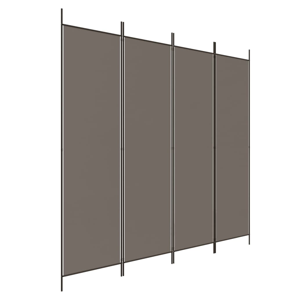 vidaXL Room Divider Folding Partition Privacy Screen for Home Office Fabric