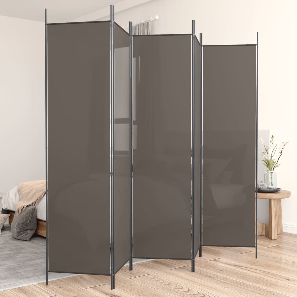 vidaXL Room Divider Folding Partition Privacy Screen for Home Office Fabric