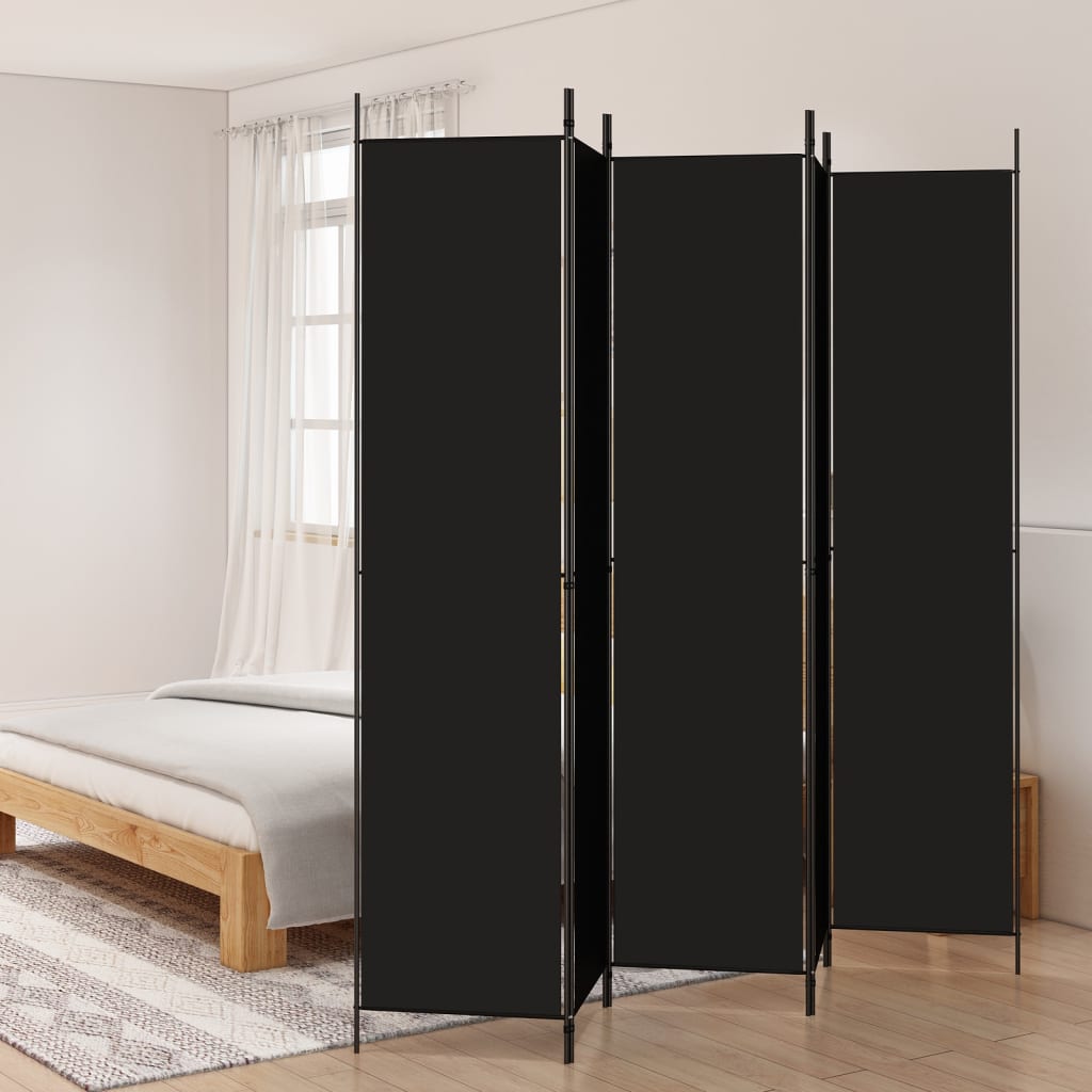 vidaXL Room Divider Folding Partition Privacy Screen for Home Office Fabric