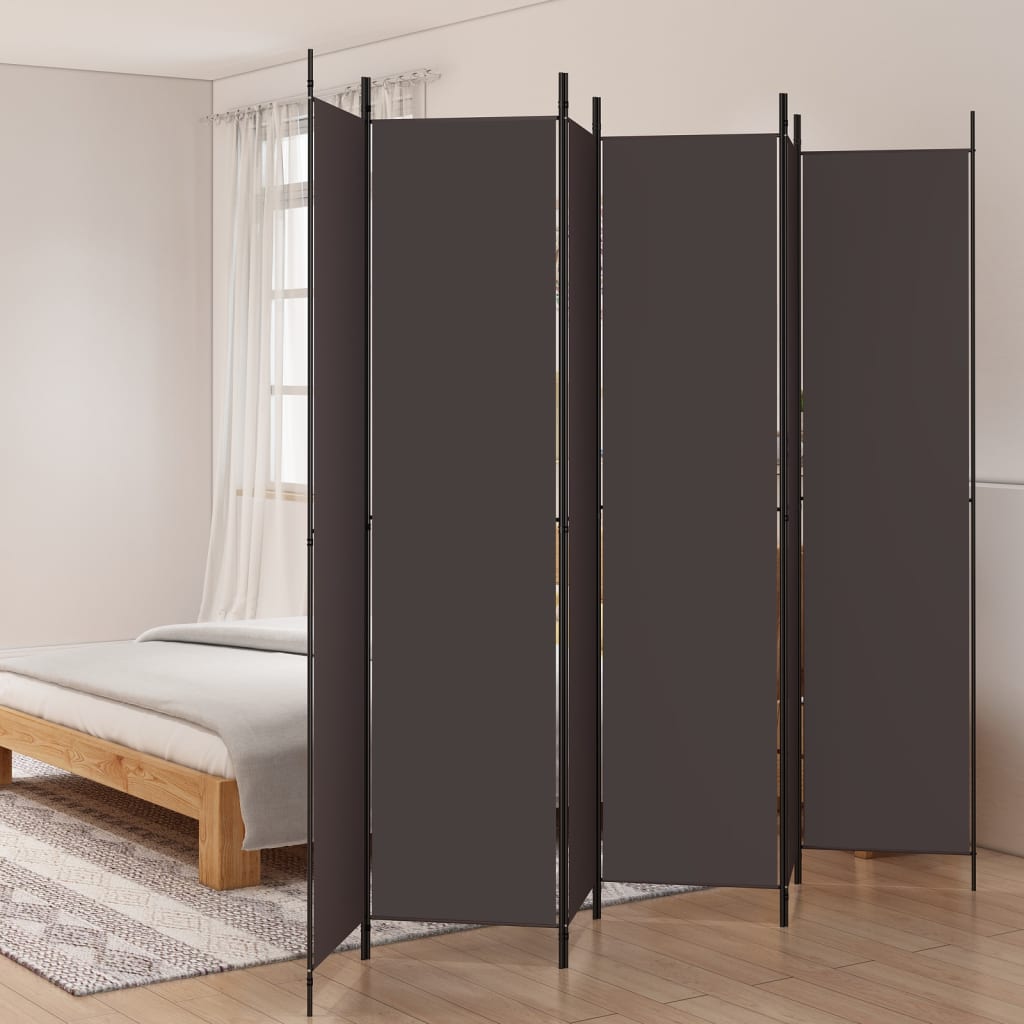 vidaXL Room Divider Folding Partition Privacy Screen for Home Office Fabric