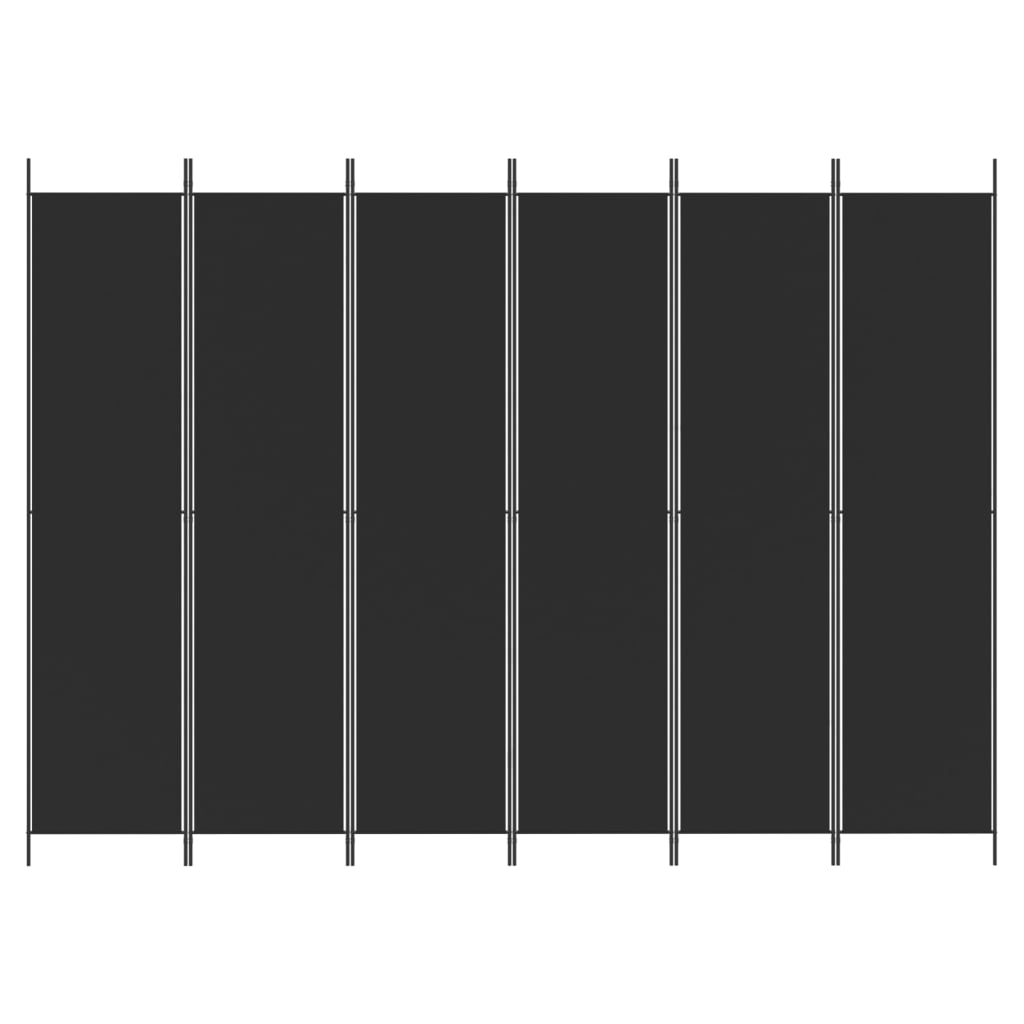 vidaXL Room Divider Folding Partition Privacy Screen for Home Office Fabric