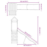 vidaXL Outdoor Playset Solid Wood Pine