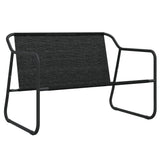 vidaXL 2-Seater Patio Bench with Cushion Anthracite Steel