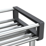 vidaXL Storage Trolley 23.2"x7.9"x29.5" Aluminum