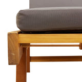 vidaXL Sun Loungers 2 pcs with Cushions 78.7"x26.8"x32.7" Solid Wood Acacia