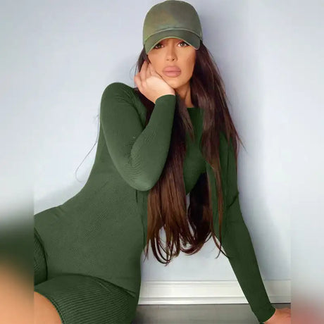 Women's Leggings New Knit Slim-fit Hip Lift Sports Yoga Jumpsuit - Lootquake