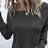 Women's Fashion New Off Shoulder Button Long Sleeved Casual Top T-shirt - Lootquake