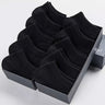 5/10/12 pares de calcetines tobilleros lisos para hombre, cómodos, transpirables, suaves y absorbentes del sudor, ideales para exteriores.