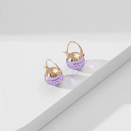 European And American Stylish Round Crystal Ear Clips Women - Lootquake