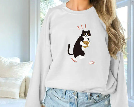 Women's Fashionable Solid Color Printed Long Sleeved Sweatshirt - Lootquake