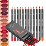 Waterproof Nude Lip Liner 36 Colors, Non-smudge