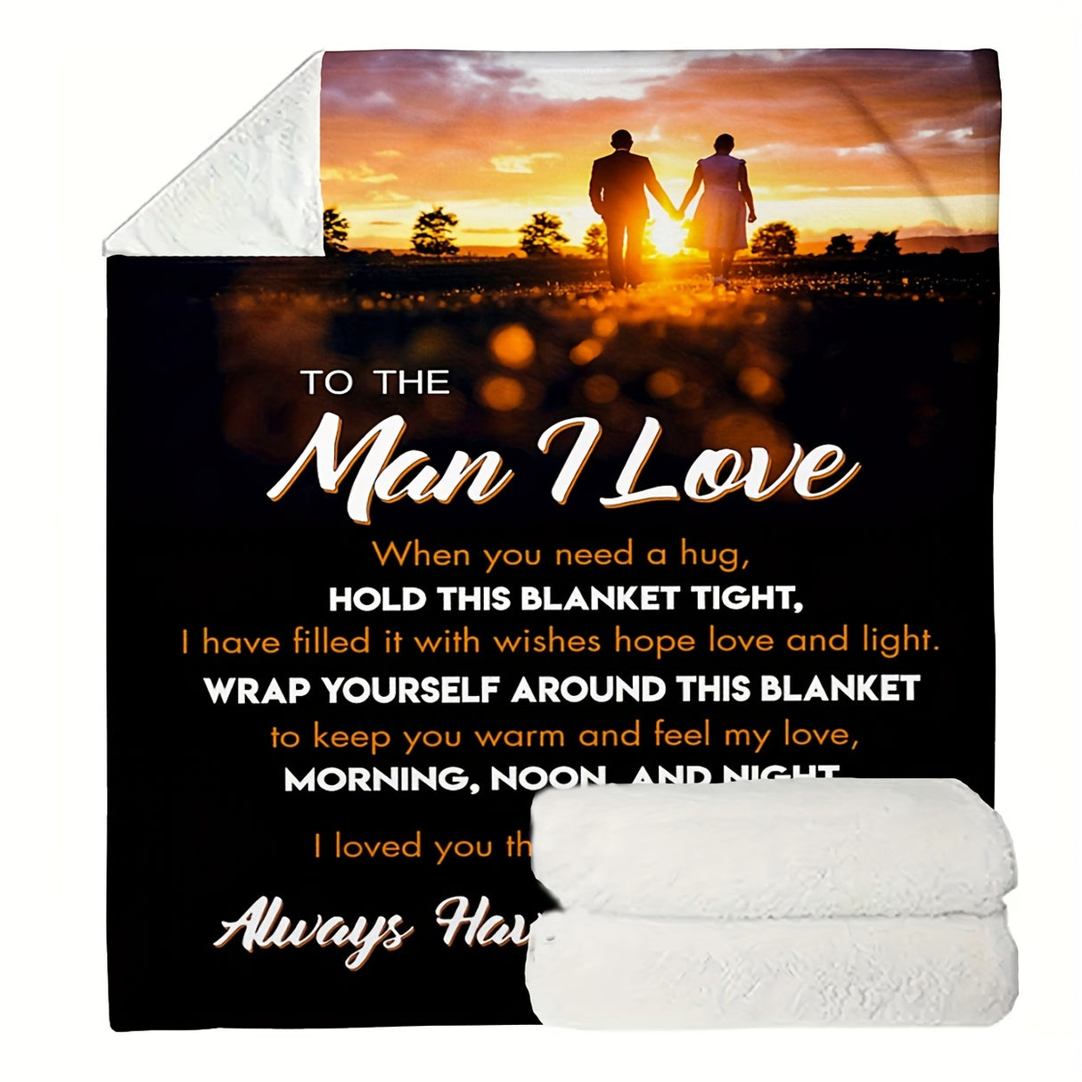 1pc I Love You Husband Blanket, Gifts for Him, Valentines Gifts, Boyfriend Birthday Gifts, Husband Birthday Gifts from Wife