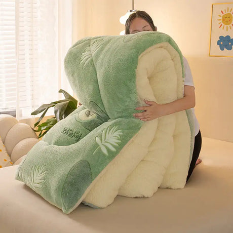 Winter Thermal Coral Fleece Blanket Duvet - Lootquake