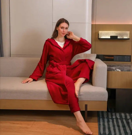 Women's Fibre Velvet Gown Set - Lootquake