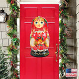 Nesting Doll Matreshka Holiday Door Decor by G. DeBrekht - Christmas Decor - 8115010H