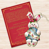 Bunny Hugs Wooden Ornaments Easter by Jamie Mills-Price - Easter Spring Decor - 8457602