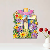 Bless Our Home Wooden Cross by G. Debrekht - Easter Spring Décor - 88161