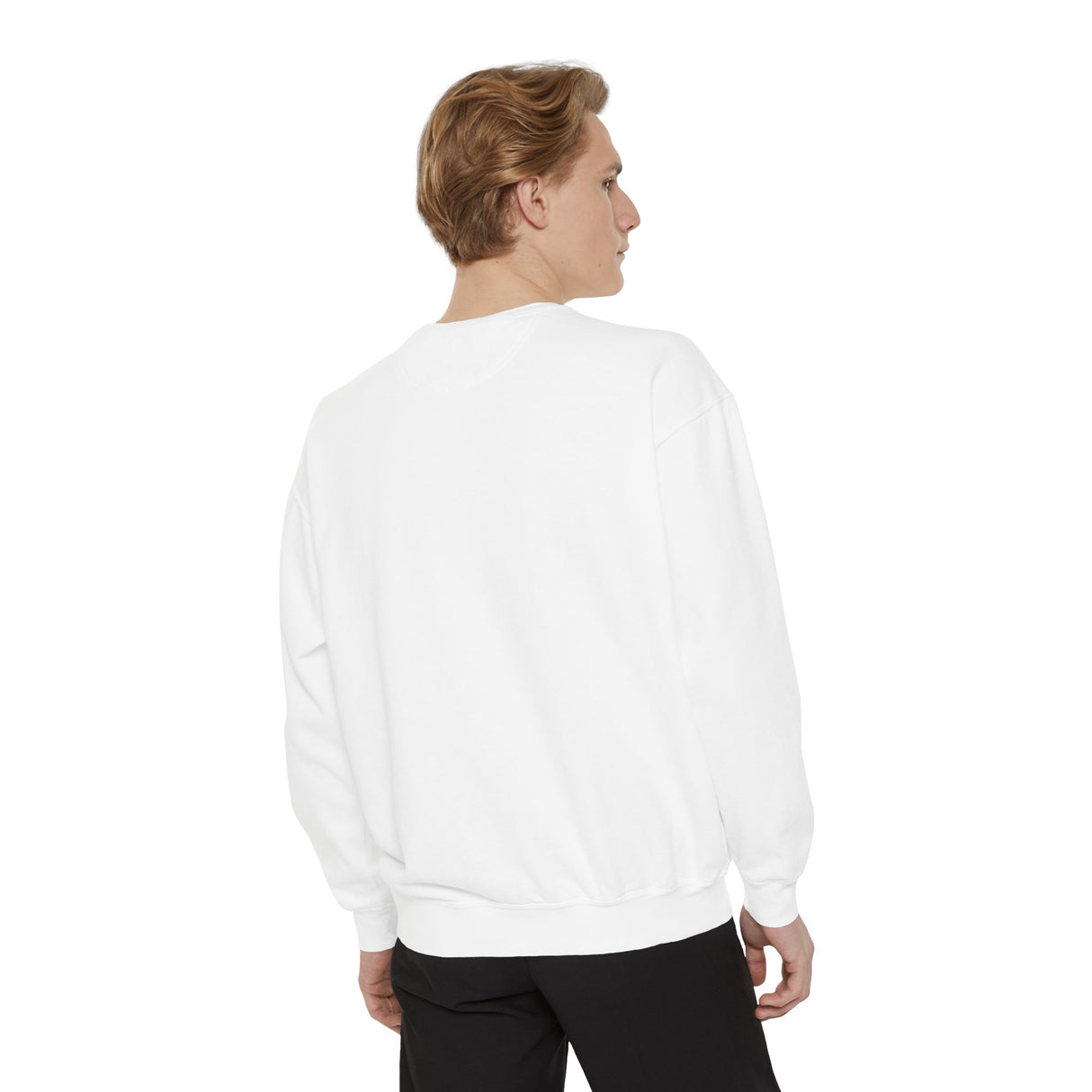 Customizable Unisex Garment-Dyed Sweatshirt, Personalized Gift, Cozy Streetwear, Casual Outfit, Unique Design Sweatshirt