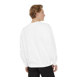 Customizable Unisex Garment-Dyed Sweatshirt, Personalized Gift, Cozy Streetwear, Casual Outfit, Unique Design Sweatshirt