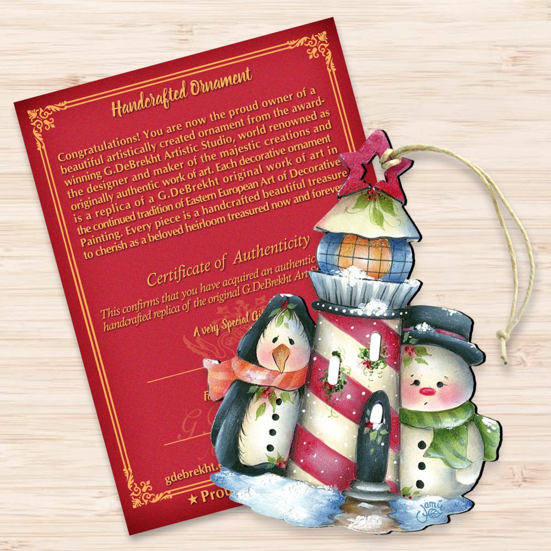 Keepers of The Light Wooden Ornaments by Jamie Mills-Price - Christmas Decor - 8457508