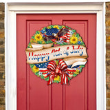 Corona navideña del 4 de julio, decoración navideña para puertas, de G. DeBrekht - Decoración navideña americana - 8652791H