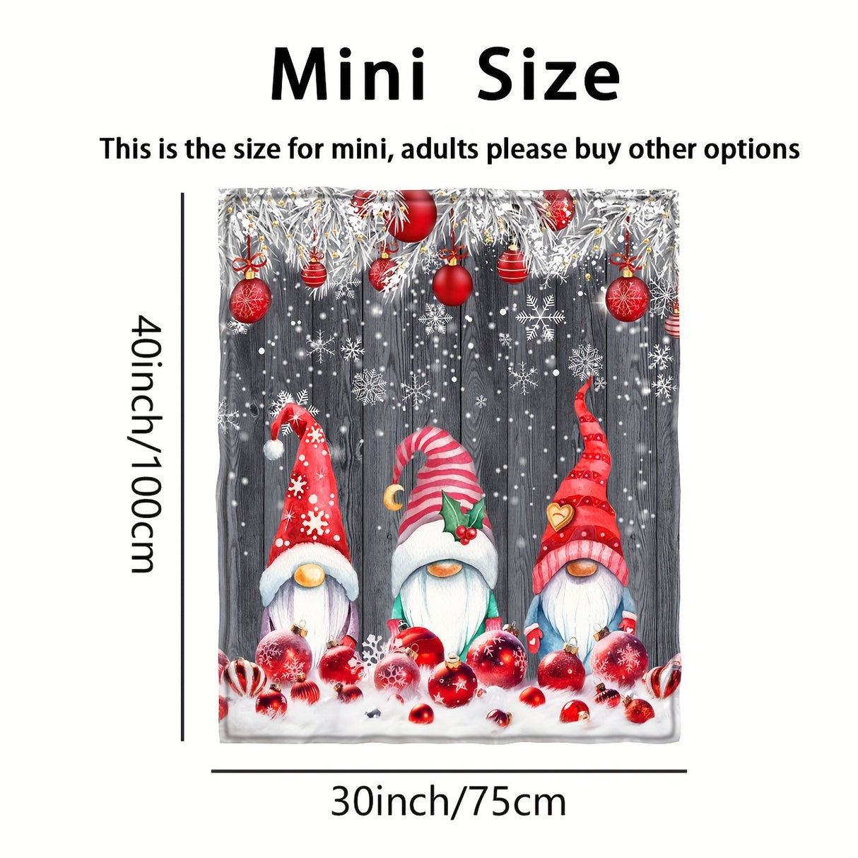 1 manta navideña, manta decorativa para fiestas navideñas, manta de cama para regalo de Año Nuevo, regalo de Navidad para sofá cama, oficina, camping.